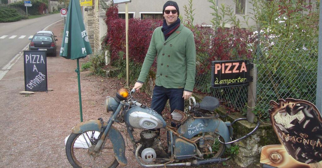 Discovering a vintage motorcycle