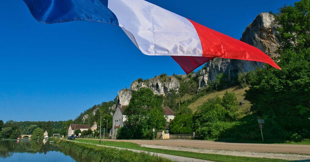 Flying the French flag in Chablis