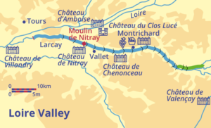 Loire cruise map