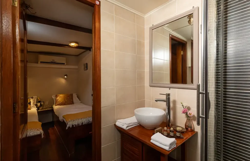 Barge La Vie en Rose Burgundy Cabin and Bath