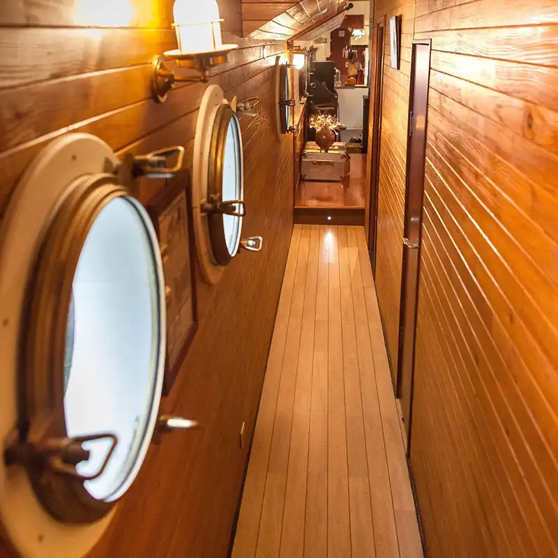 Barge Mirage Hallway Canal du Midi